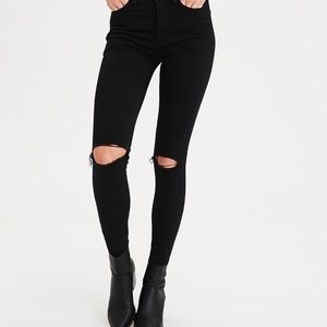 American Eagle Black Skinny Stretch Jeans